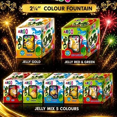 2 INCH MINI COLOUR JELLY MIX ARGO